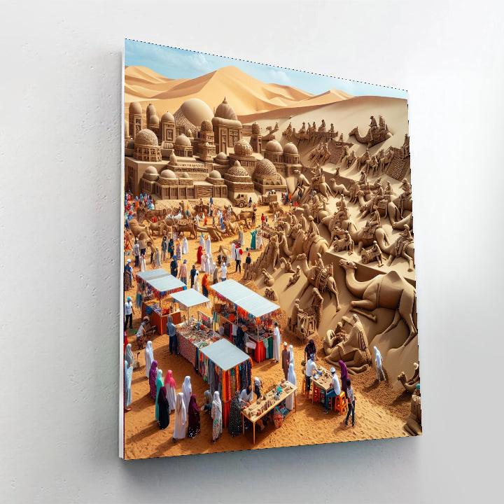 Tottori Sand Dunes Conan Festival Paint By Color