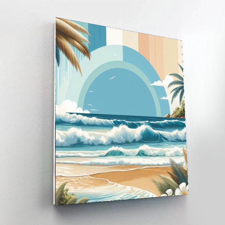 Radiant Ocean Breeze Paint By Numbers Art