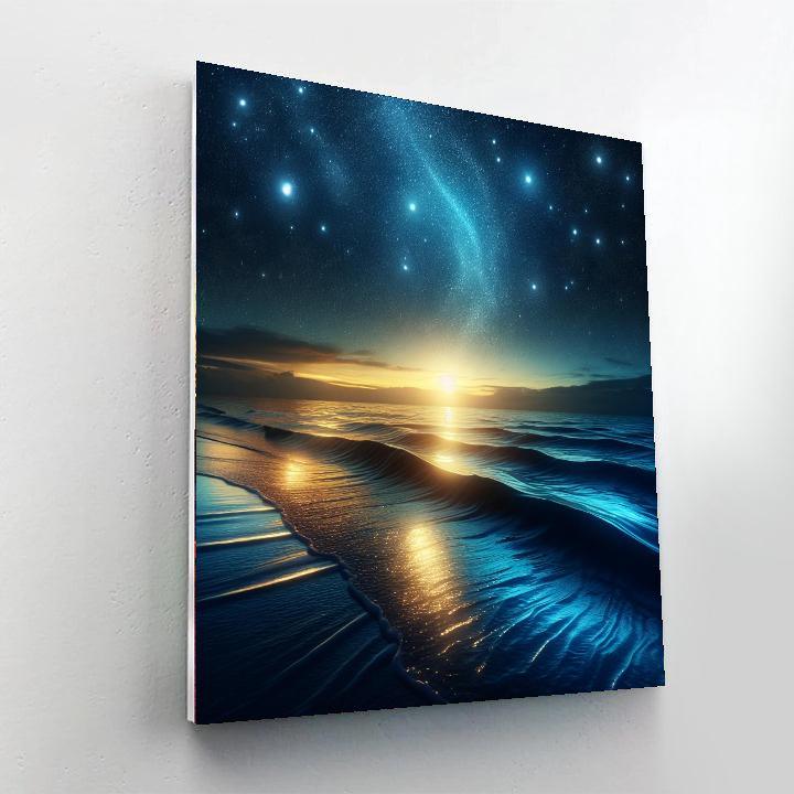 Mystic Ocean Nightfall Painting Number Kit