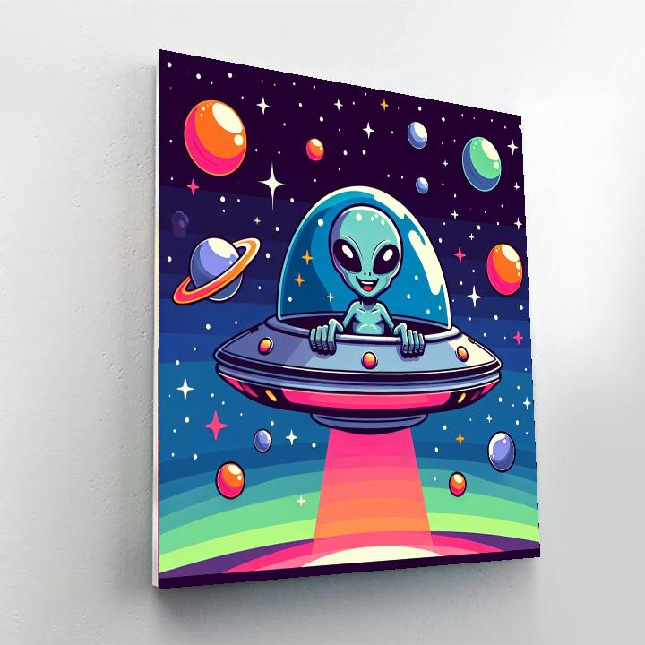 Alien Space Explorers Painting By Numbers Kit