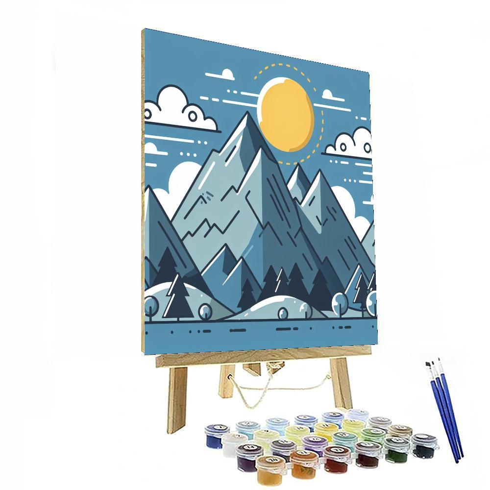 Mystical Mountain Majesty Paint By Color