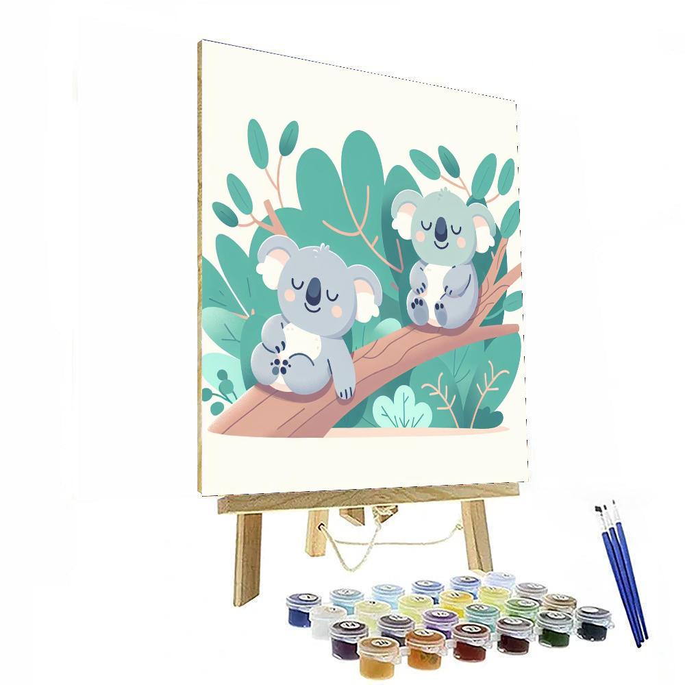 Cuddle Up Koala Kapers Numbered Painting Kits