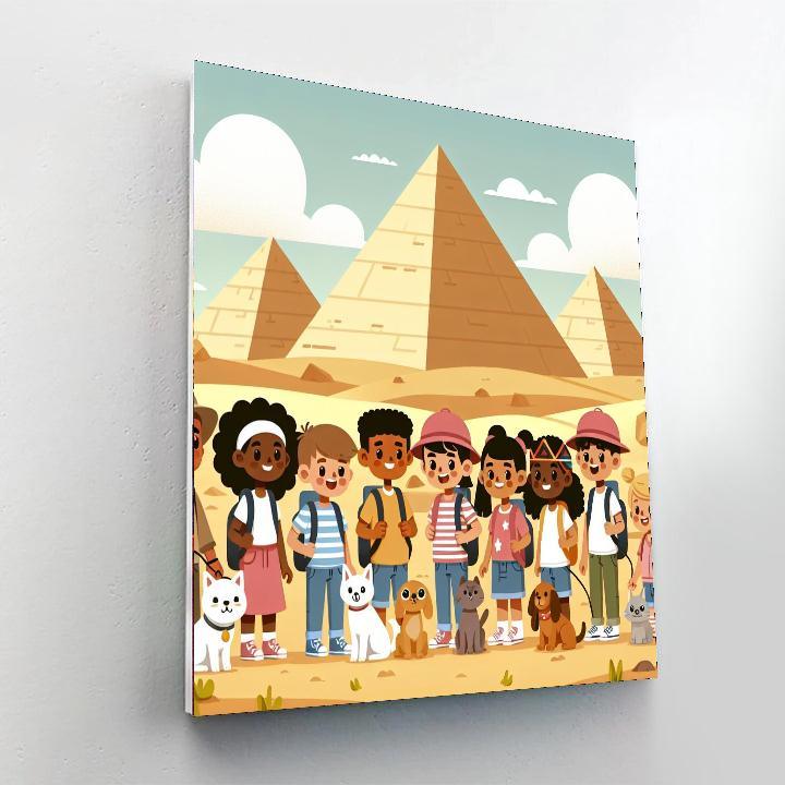 Mystery Of The Ancient Pyramids Paint By Number