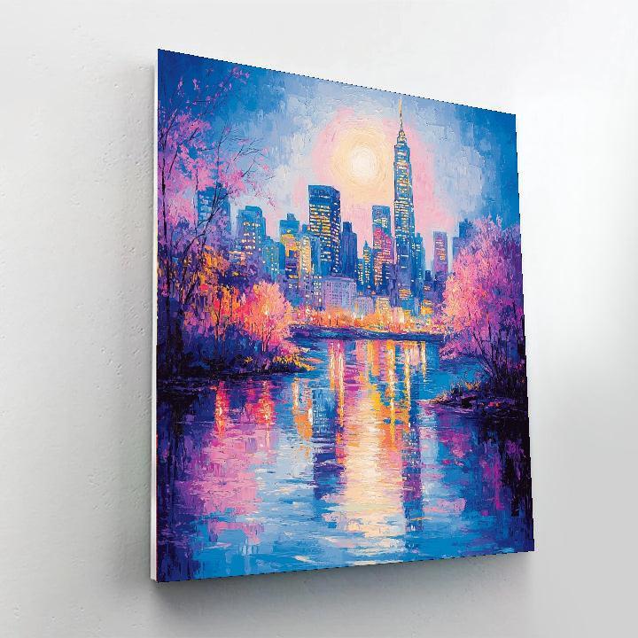 Claude Monet Inspired City Skylines Through Monet's Eyes  Paint By Number