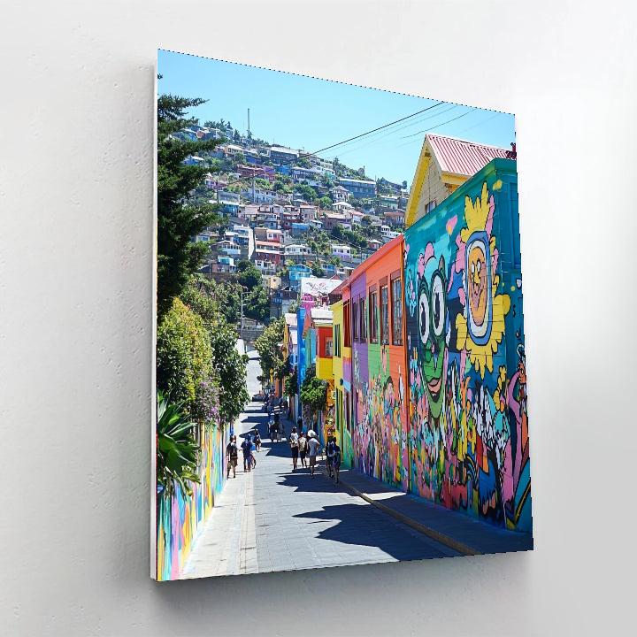 Street Art Tour In Valparaiso Number Painting