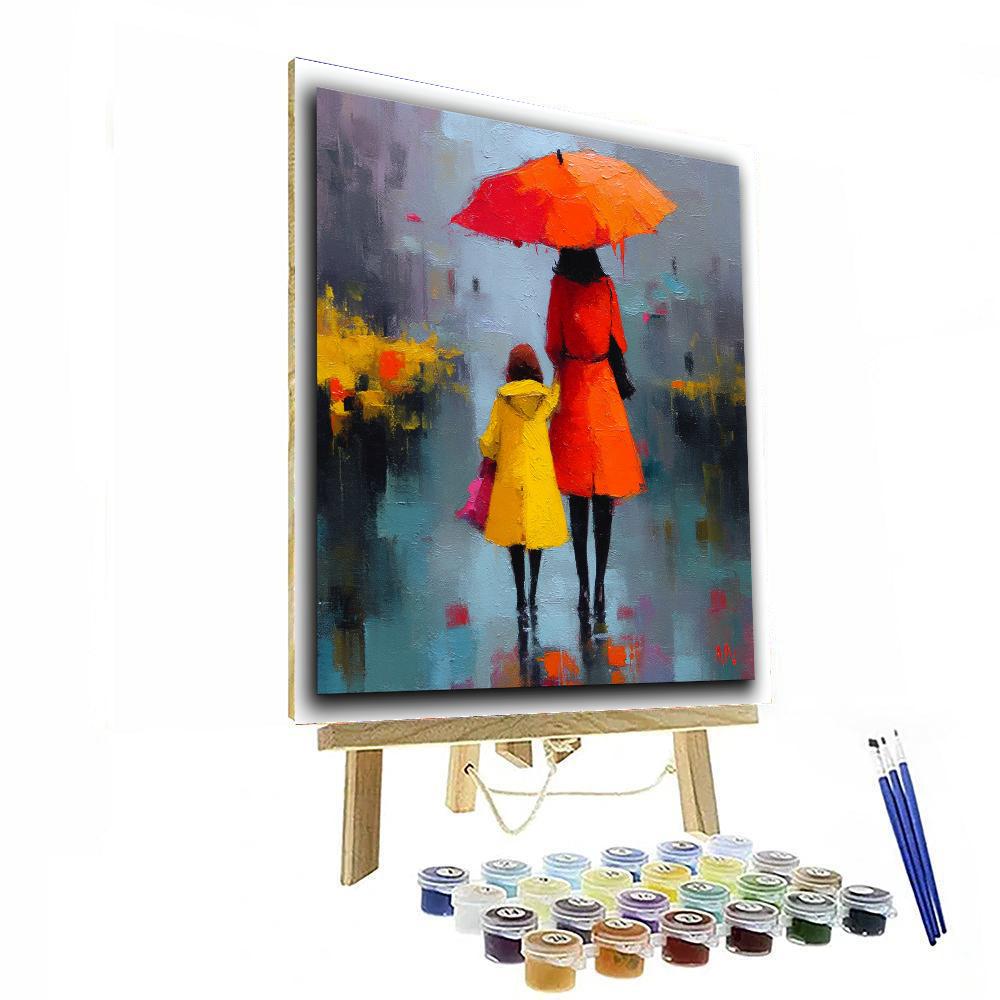 Motherhood In Every Raindrop Painting Number Kit