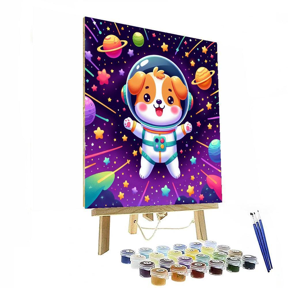 Astronaut Puppy Adventure Paint By Number