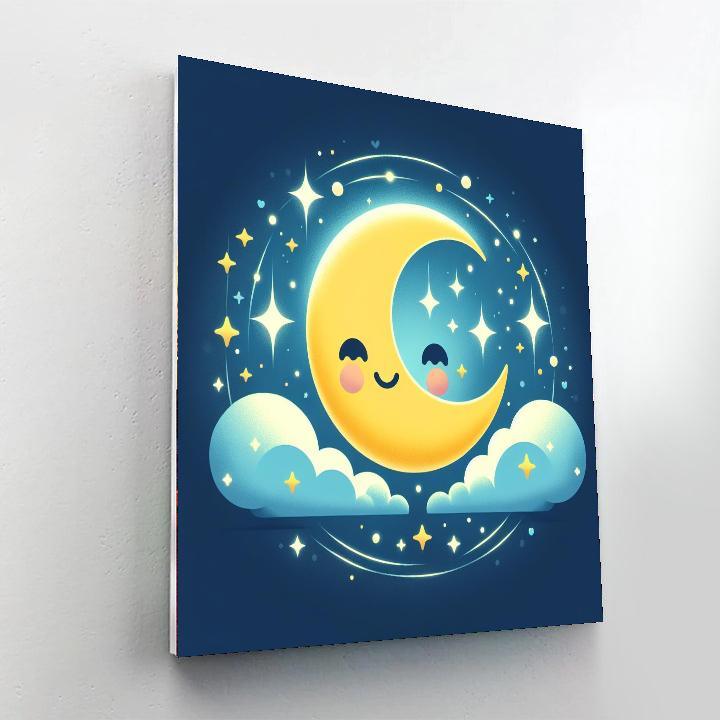 Magical Nighttime Adventure Painting Number Kit
