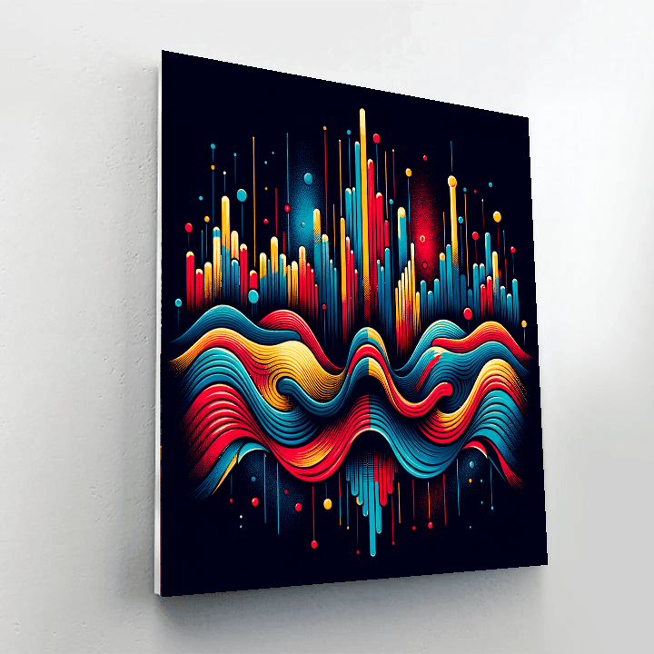 Retro Waves Painting Number Kit