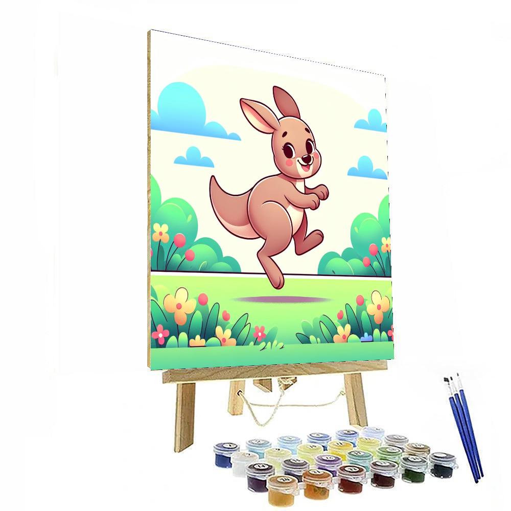 Cute Kangaroo DIY Paint By Numbers