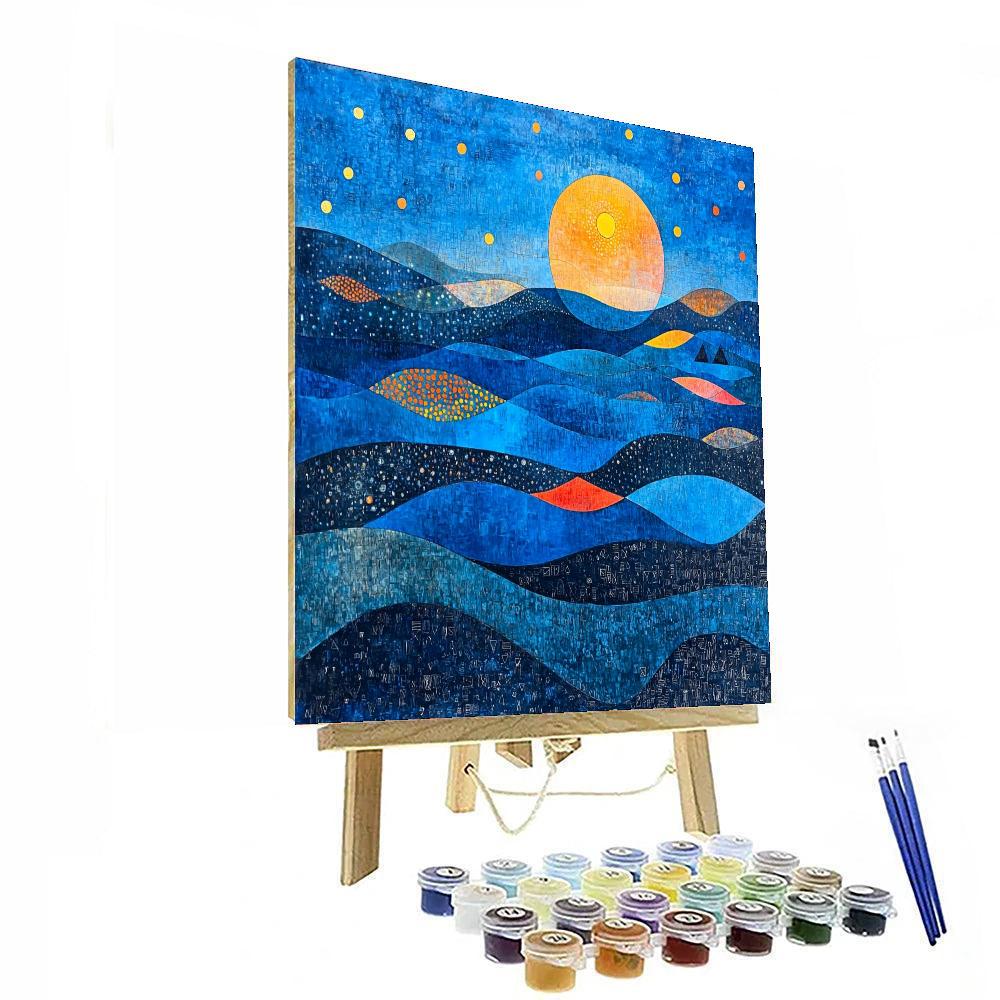 Paul Klee Inspired Twilight Patterns  Numbered Painting Kits