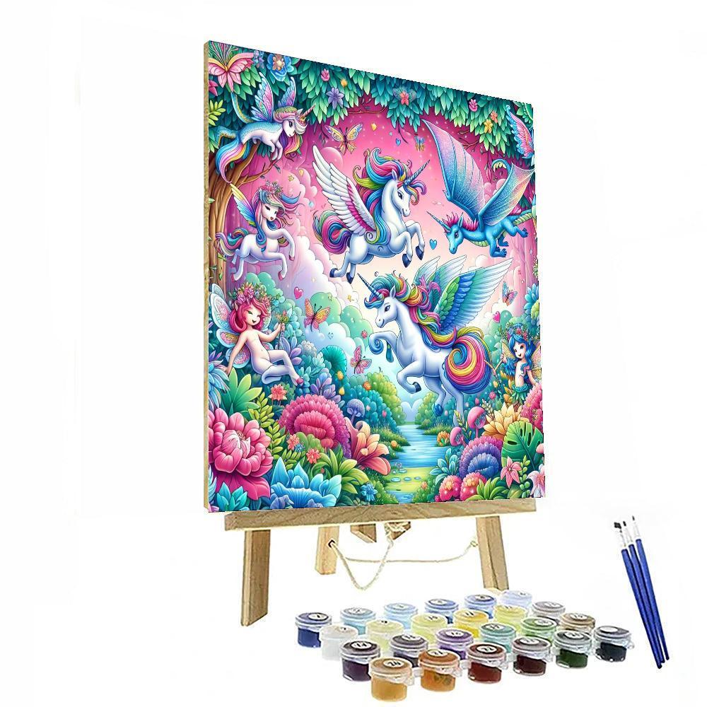 Mythical Creatures Galore Painting Number Kit