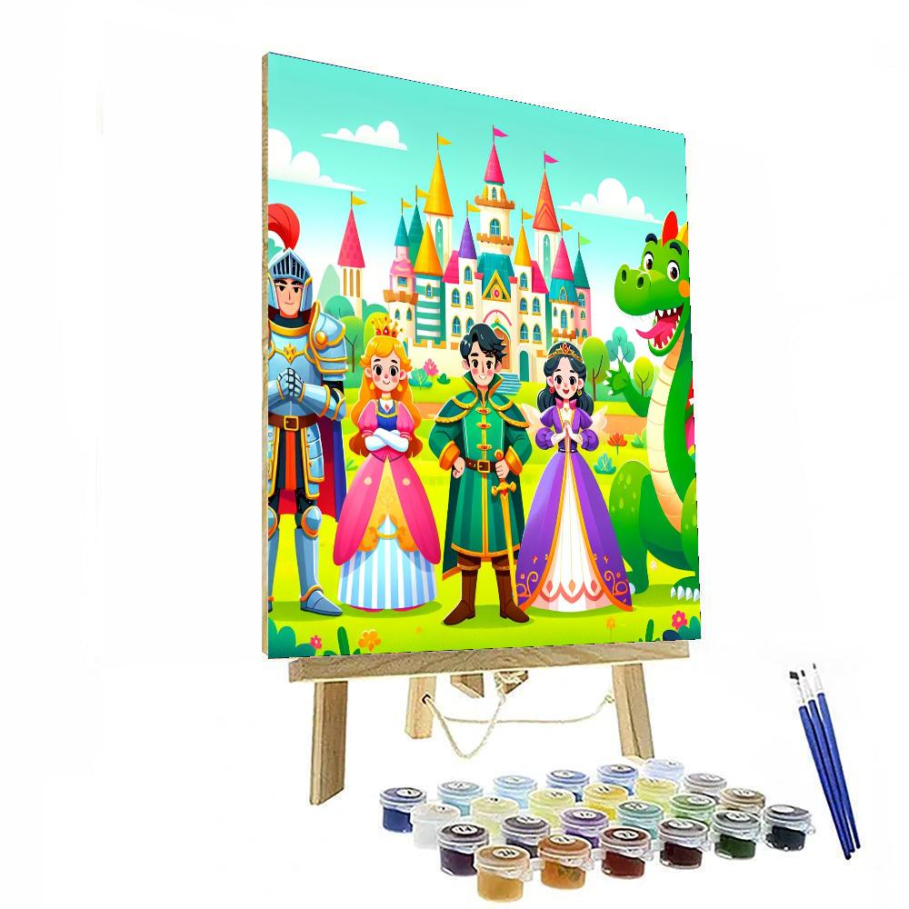 Fun Fairy Tale Characters Paint By Numbers Art