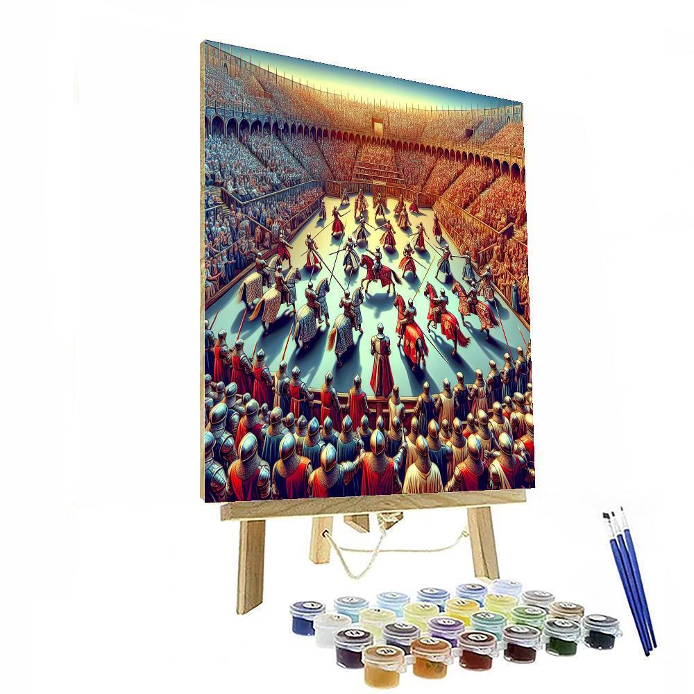 Medieval Knight's Tournament Numbered Painting Kits