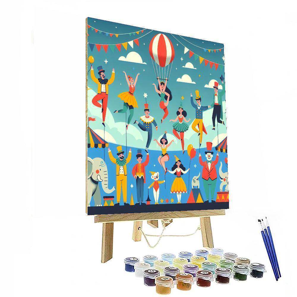 Starlight Circus Parade Paint By Numbers Art