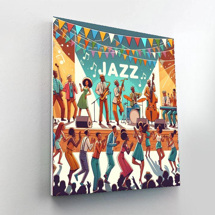 Harlem Jazz Festival - Usa Paint By Color