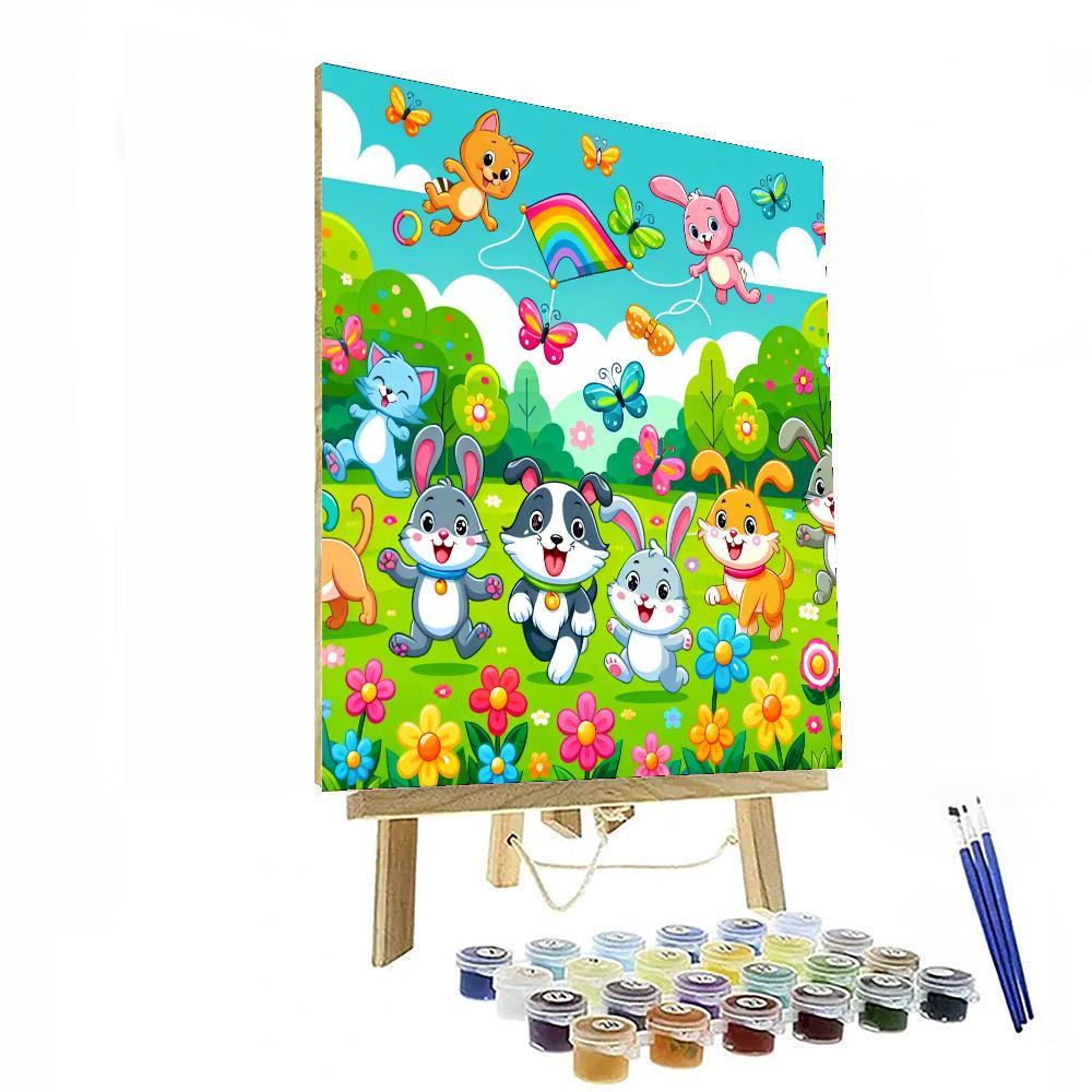 The Happy Pet Playground DIY Paint By Numbers