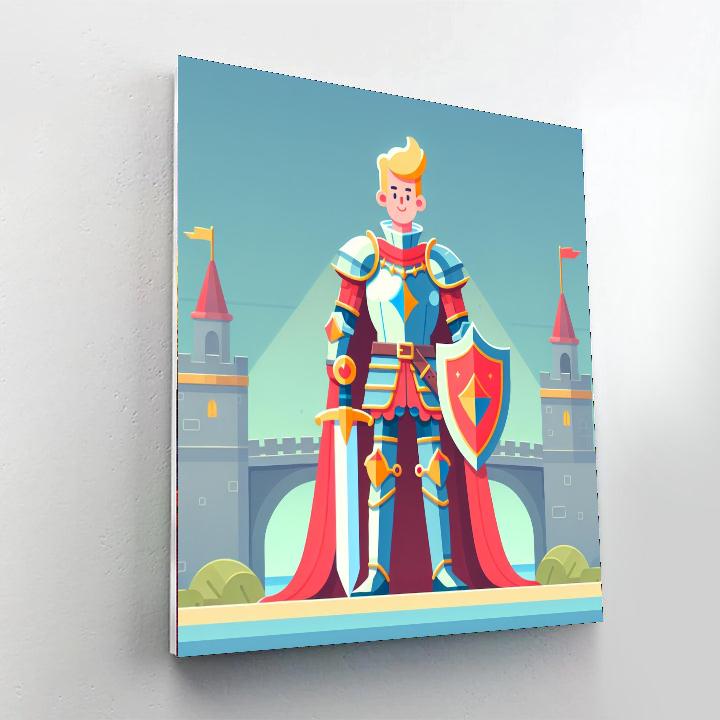 Dashing Knight Painting By Numbers Kit
