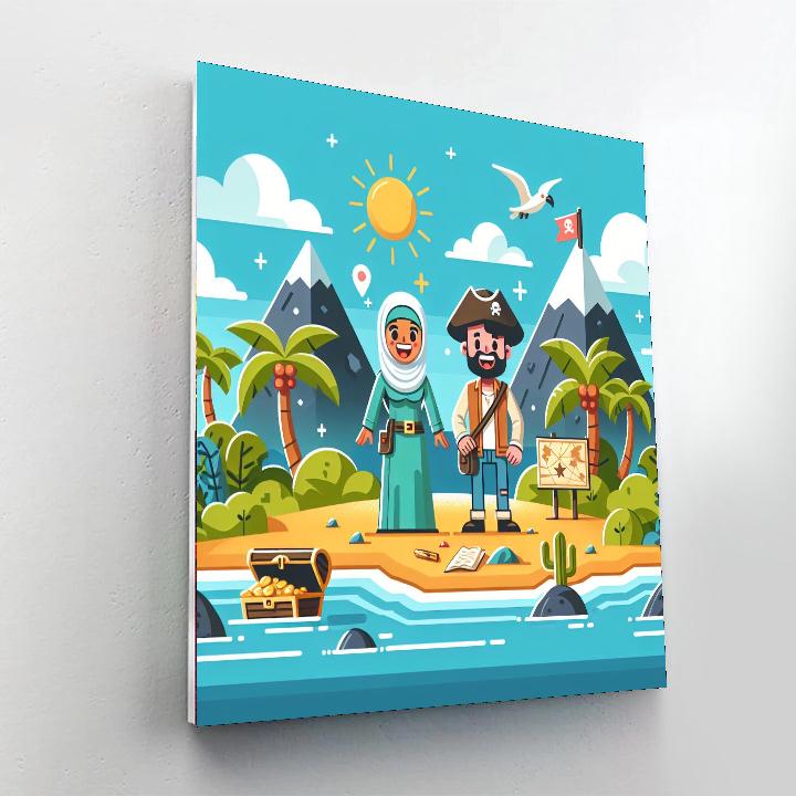 Explorer's Island Adventure Paint By Number