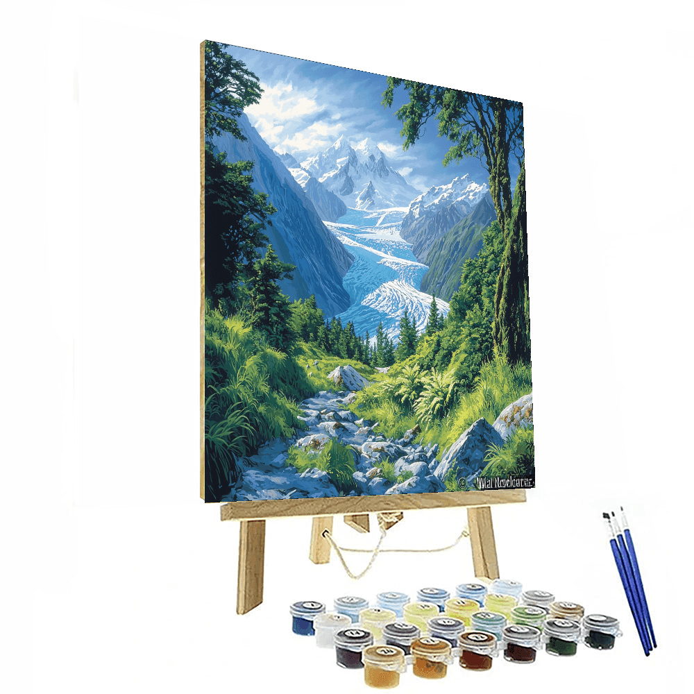 Franz Josef Glacier - New Zealand Paint By Numbers