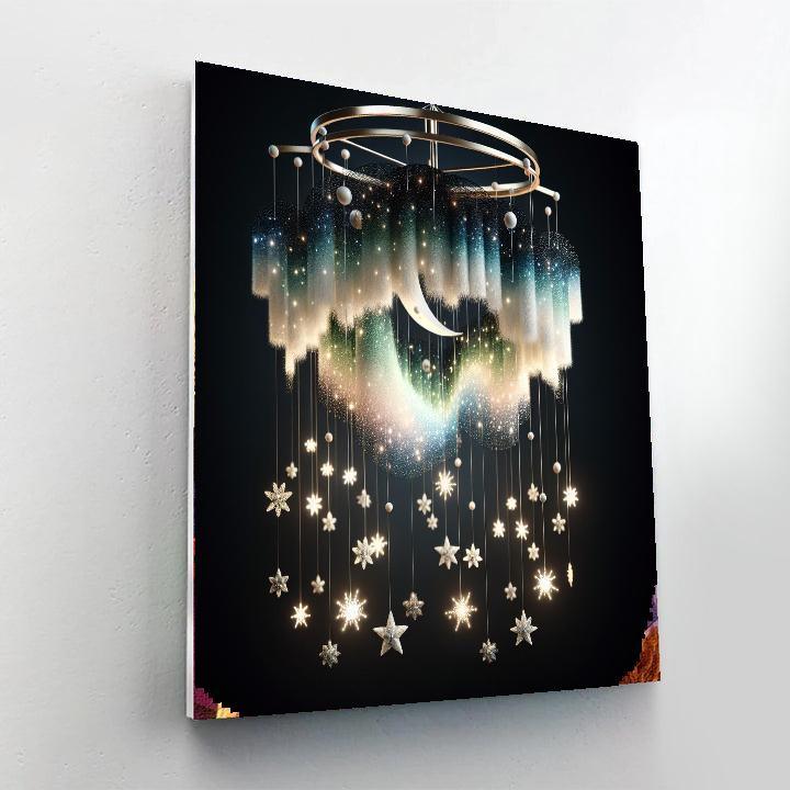 Celestial Aurora Mobile Painting Number Kit