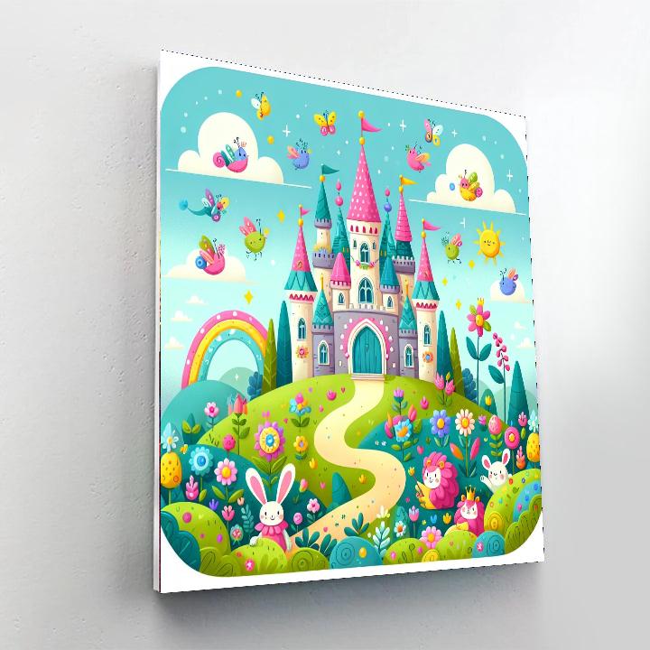 Epic Enchanted Castle Paint By Numbers Art