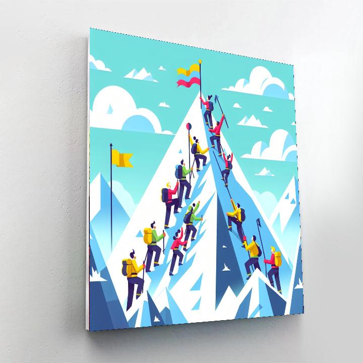 Mountain Peak Expedition DIY Paint By Numbers