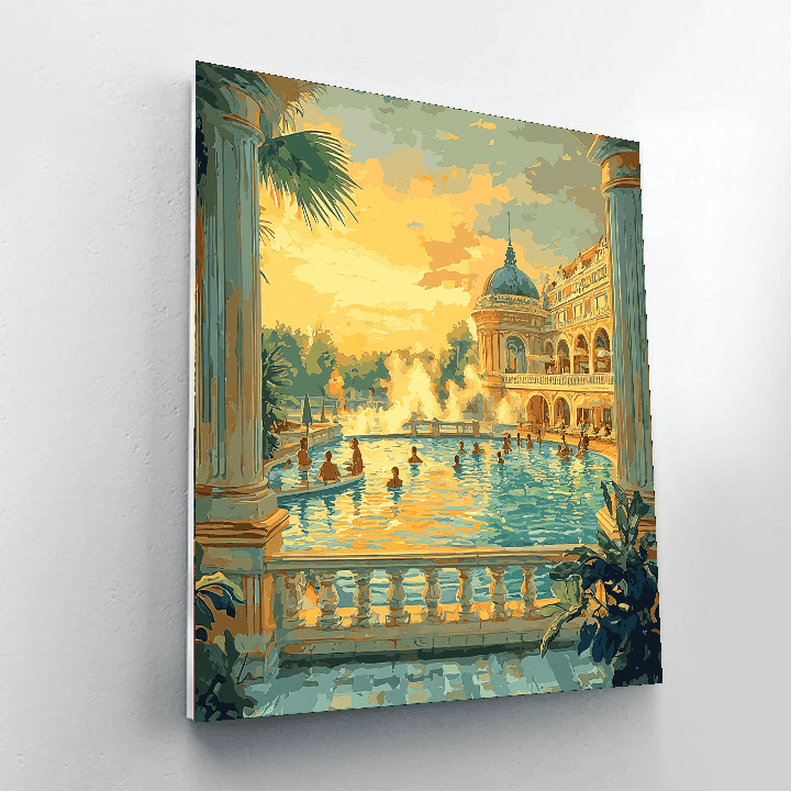 Budapest Thermal Baths Paint By Numbers