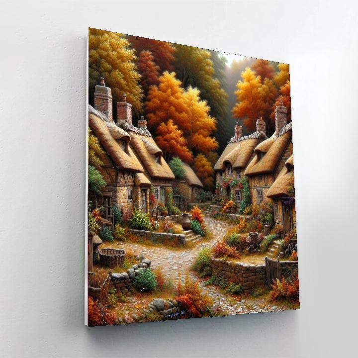 Rustic Village Numbered Painting Kits