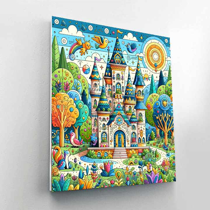 Enchanted Castle Grounds Paint By Numbers Kits