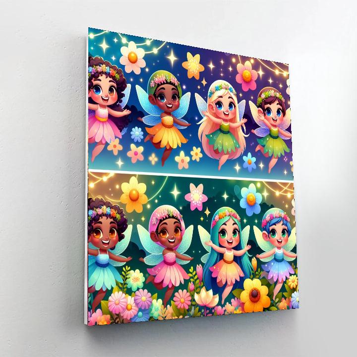 The Secret Fairy Garden DIY Paint By Numbers