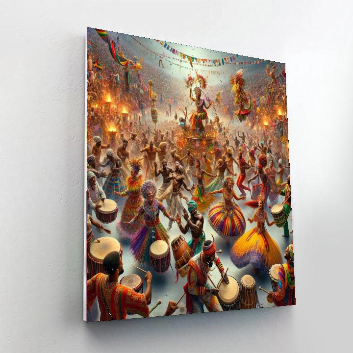 Ouidah Voodoo Festival Painting Number Kit