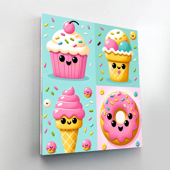 Sweet Tooth Dessert Delight Paint By Numbers Kits