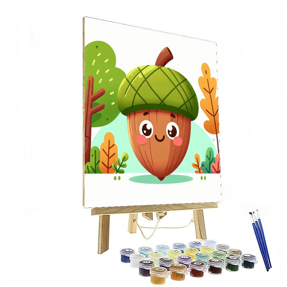 Joyful Acorn Painting By Numbers Kit