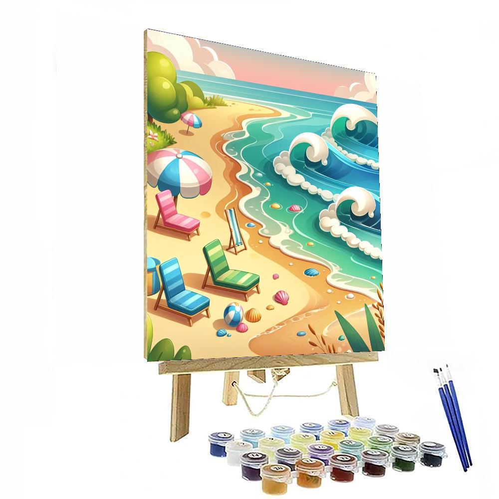 Seaside Holiday Escape Paint By Color