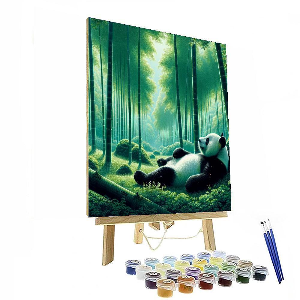 Panda's Zen Garden Escape Painting By Numbers Kit