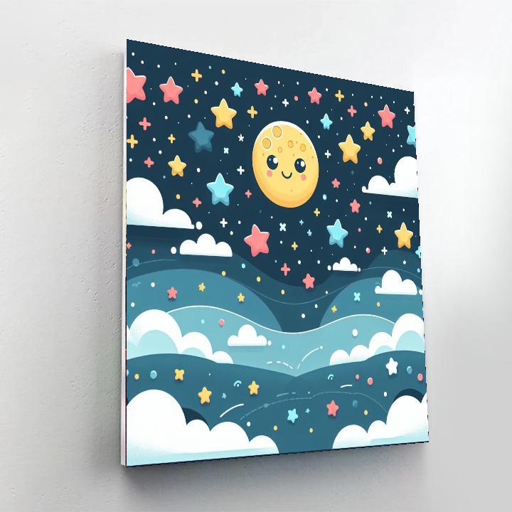 Whimsical Moonlit Night Paint By Number