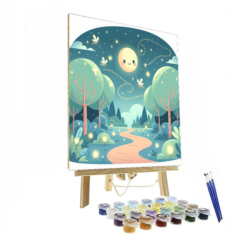 Moonlit Magical Night Number Painting