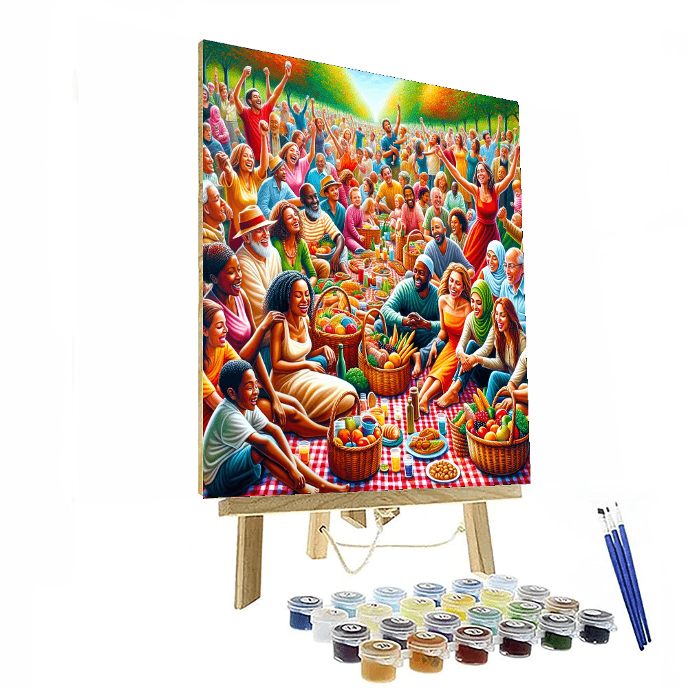 Delightful Picnic Numbered Painting Kits