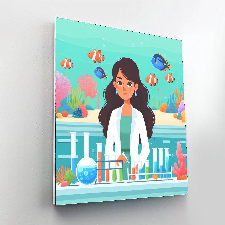 Underwater Ocean Lab Paint By Numbers Kits