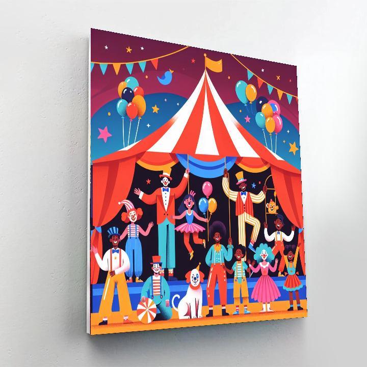 Vibrant Circus Adventure Number Painting