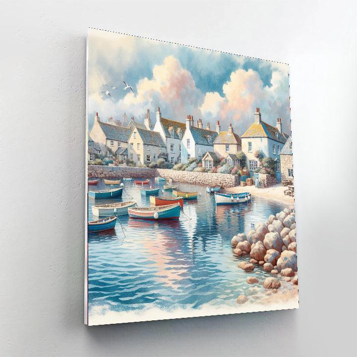 Coastal Village Harmony Paint By Number