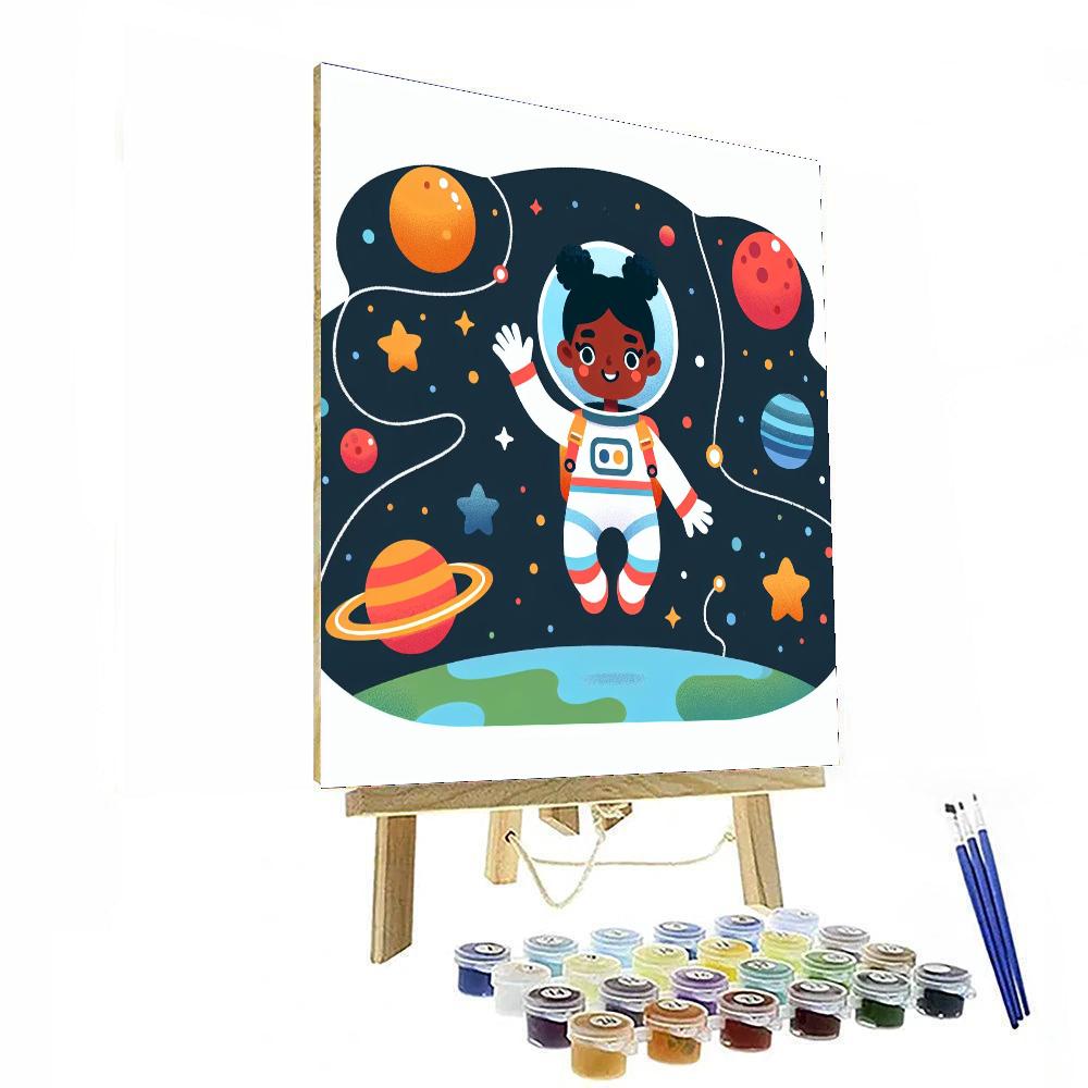 Super Fun Space Painting Number Kit