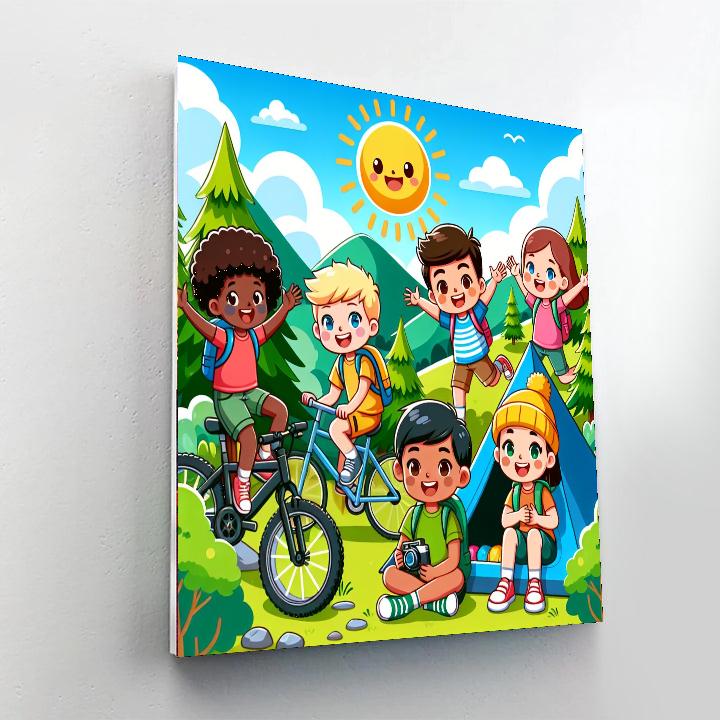 Outdoor Adventure Fun Paint By Numbers Art