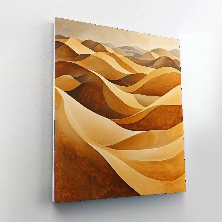 Georgia O'Keeffe Inspired Dynamic Dunes  Painting By Numbers Kit