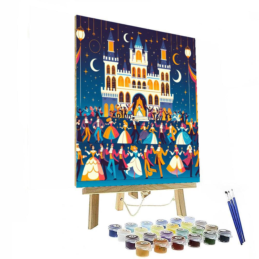 Fairytale Castle Party Number Painting
