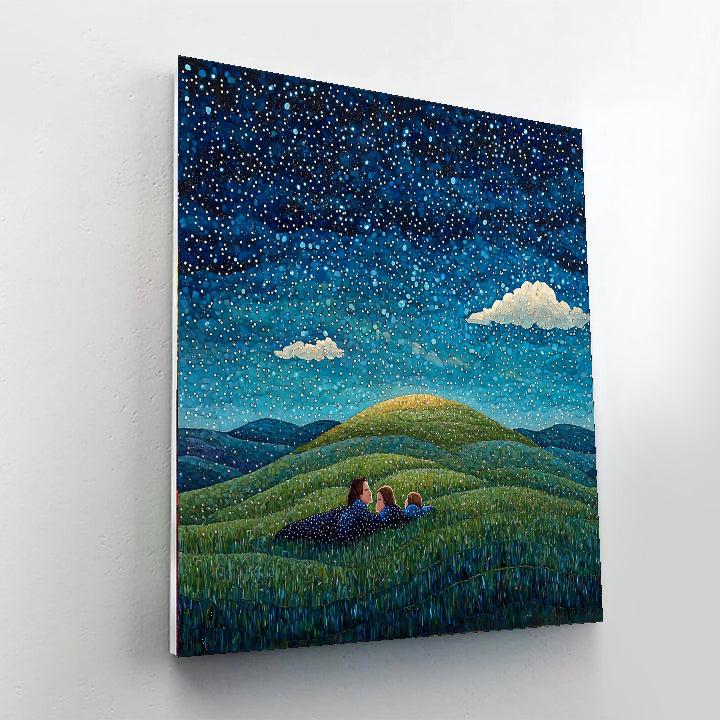 Mommy And Me Under The Stars Paint By Numbers Art