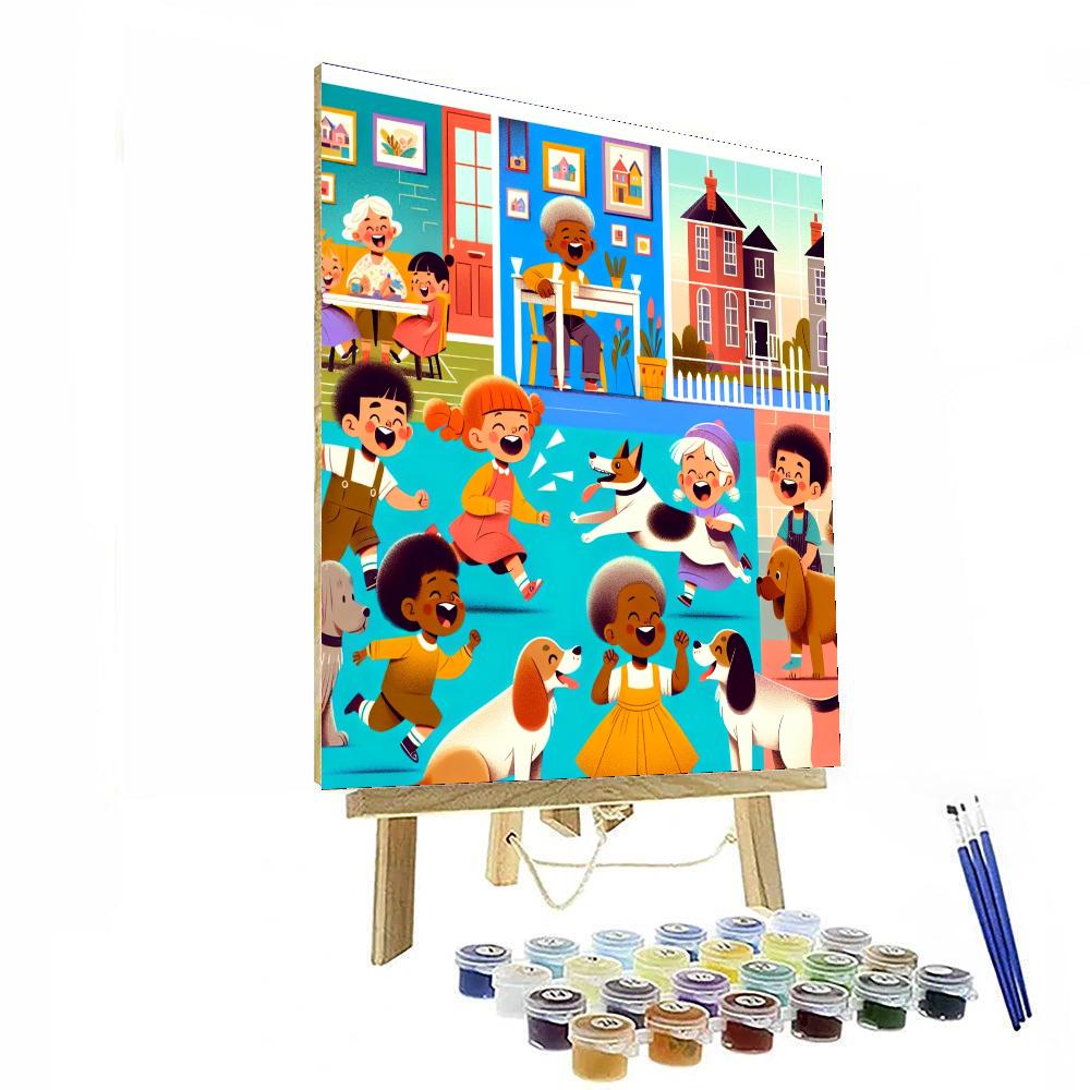 Cozy Home With Pets Paint By Numbers Art