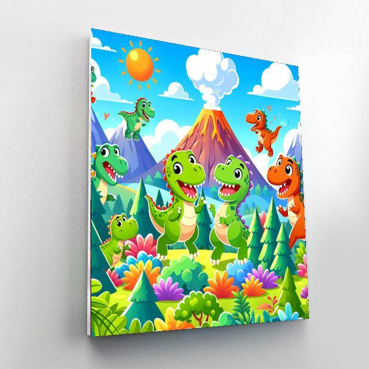 Exploratory Dinosaurs Paint By Numbers