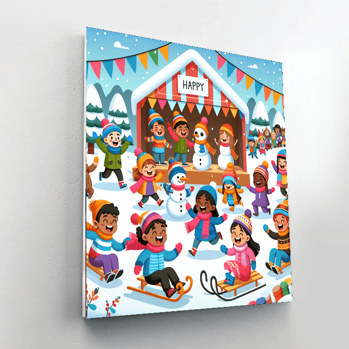Winter Wonderland Festival Paint By Color
